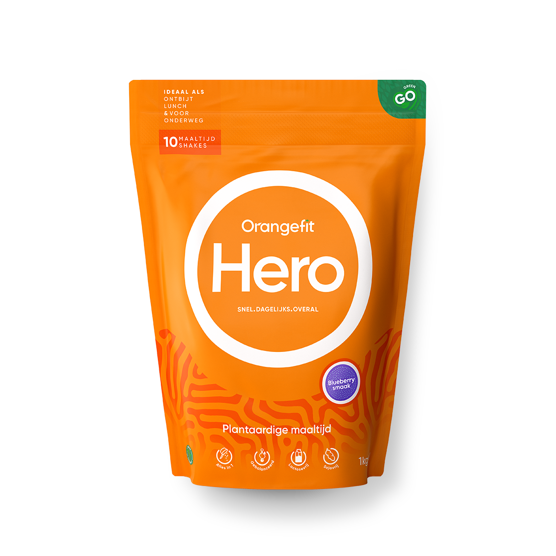 Orangefit Frühstücks-Shake Hero Blaubeere, 1kg