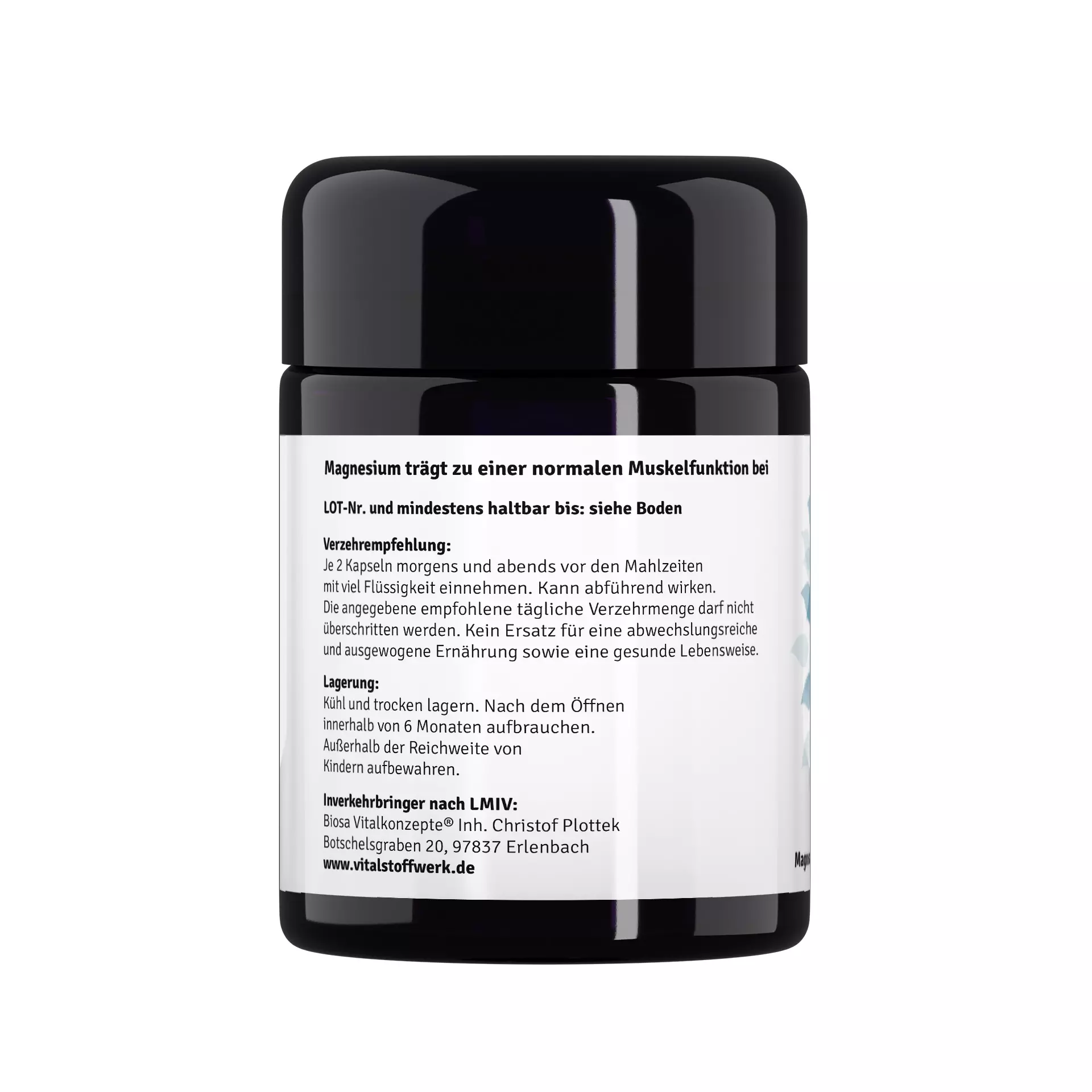 Magnesium Pulver Kapseln kaufen 180 Kapseln Empfehlung