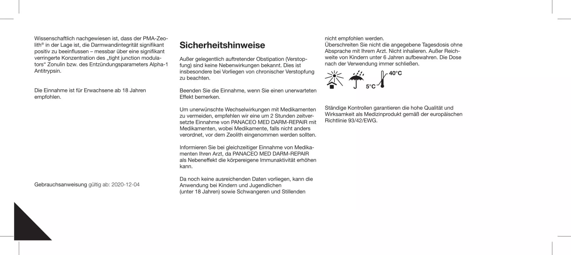 Zeolith_Pulver_Kaufen_Panaceo_MED_Darm_Repair_Kapseln_200_Etikett_Seite2