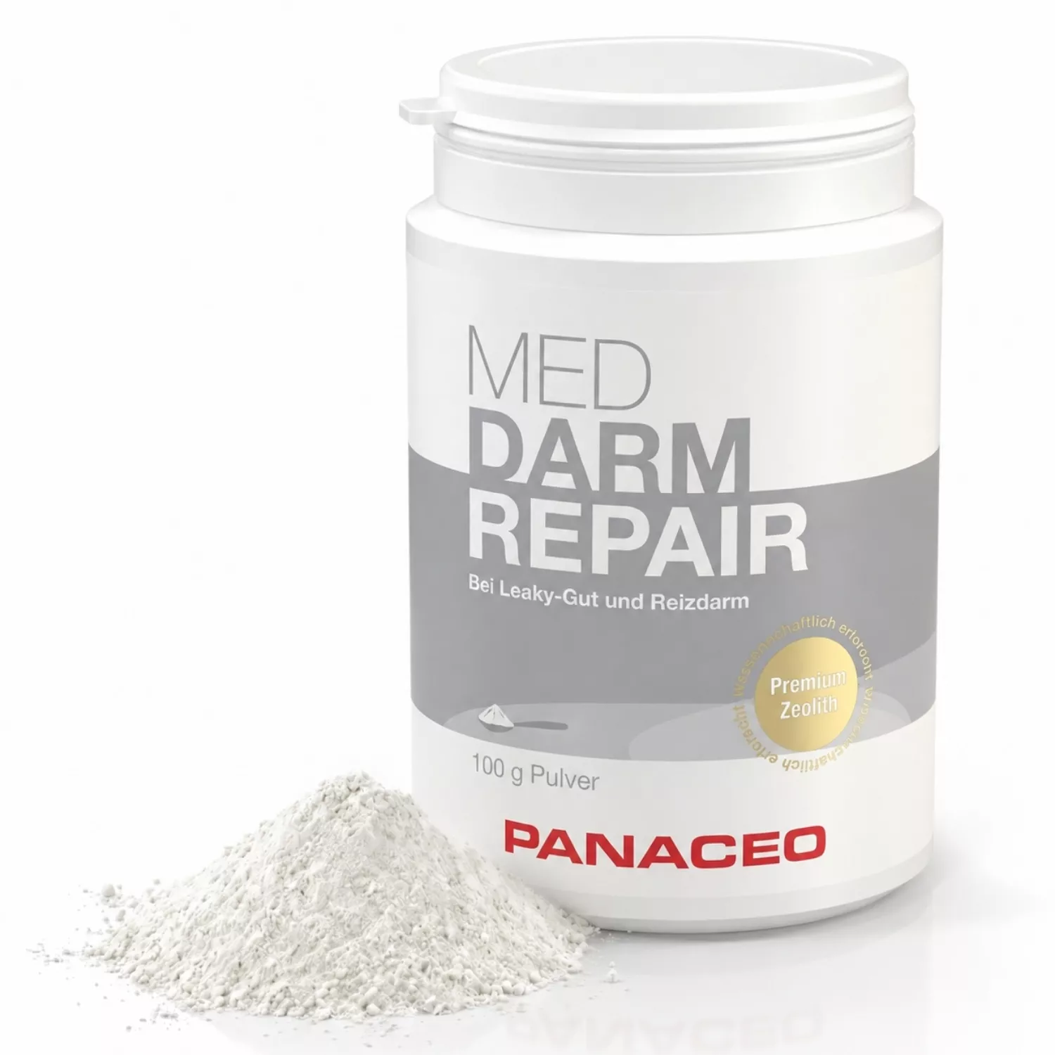 Zeolith_Pulver_Kaufen_Panaceo_MED_Darm_Repair_Pulver_100g_front Zeolith_Pulver_Kaufen_Panaceo_MED_Darm_Repair_Pulver_100g_front