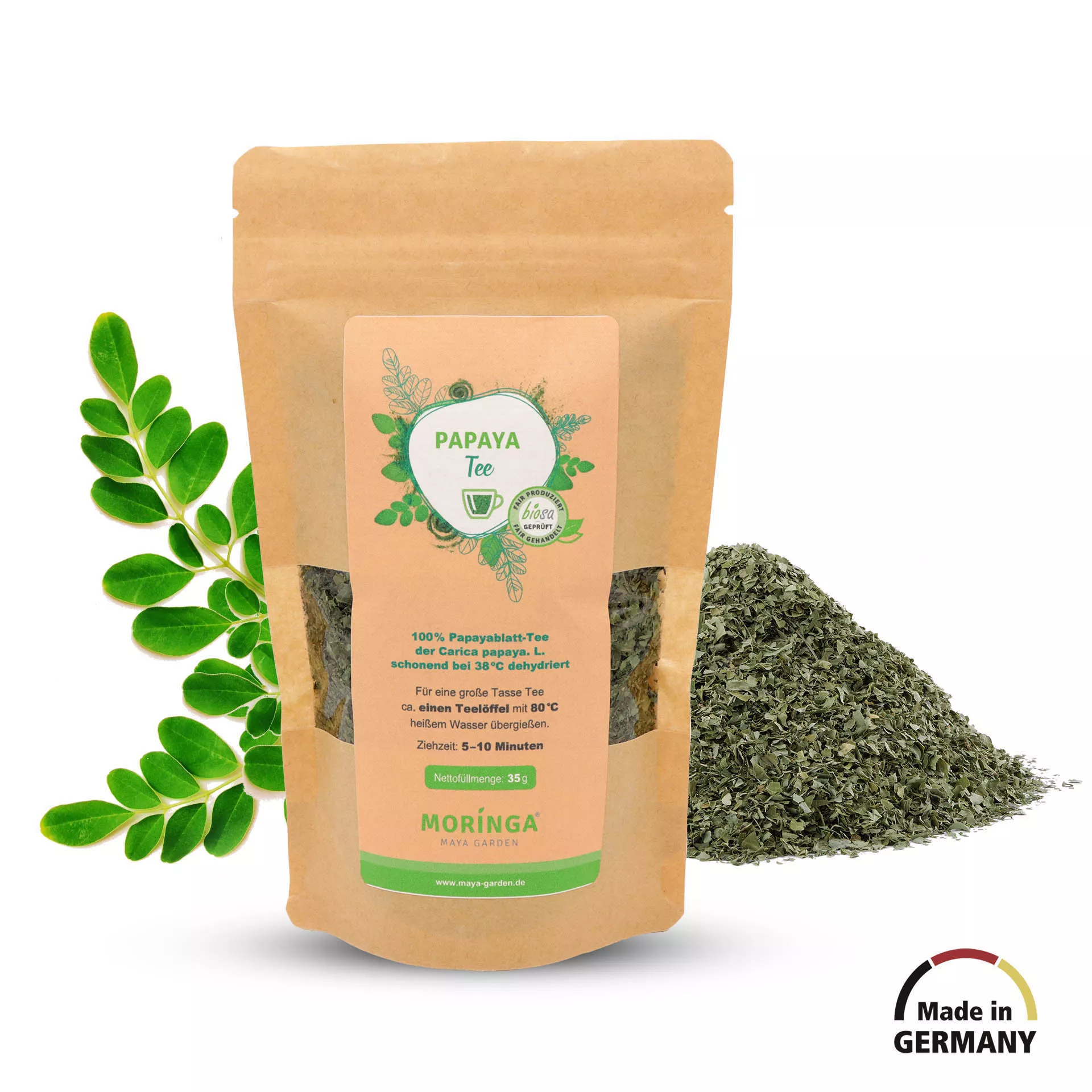 Papaya Tee aus Papayablättern, 35g Papaya Tee aus Papayablättern, 35g