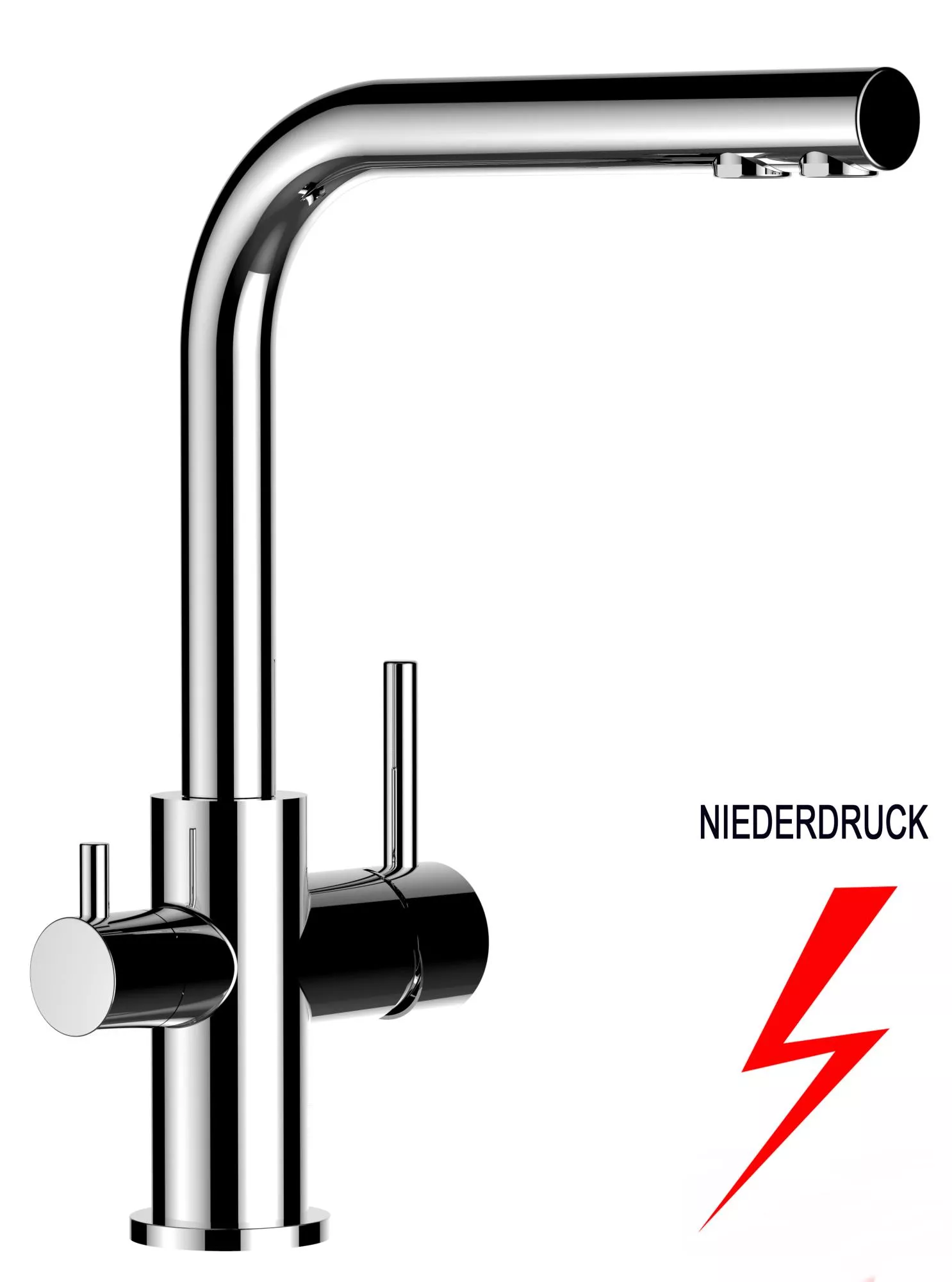 Alvito Niederdruck-Armatur Paola Messing verchromt Alvito Niederdruck-Armatur Paola Messing verchromt