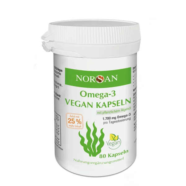 Omega-3 Vegan - NORSAN, 80 Kapseln