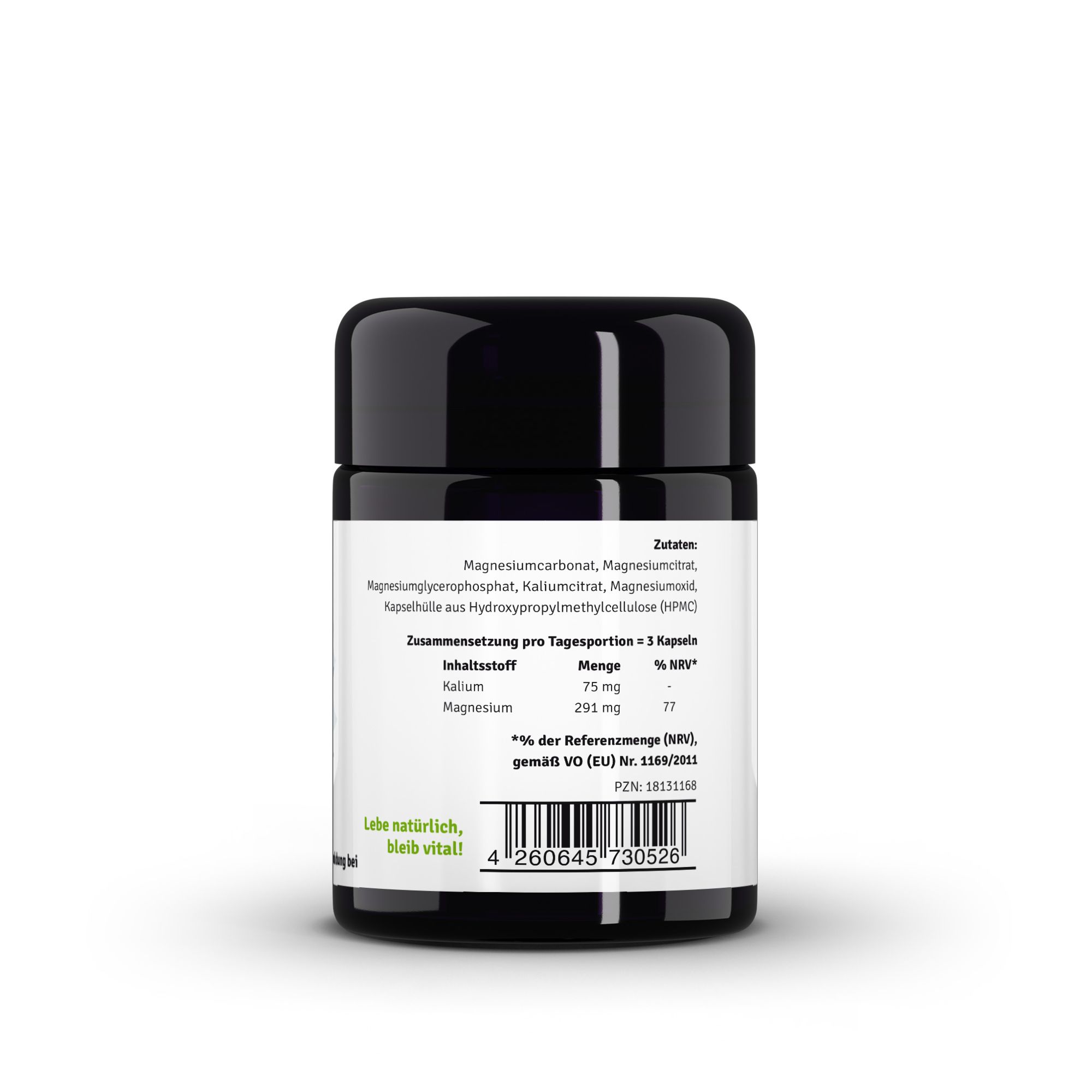 Magnesium Pulver Kapseln kaufen 180 Kapseln Inhalt, Kosmetik