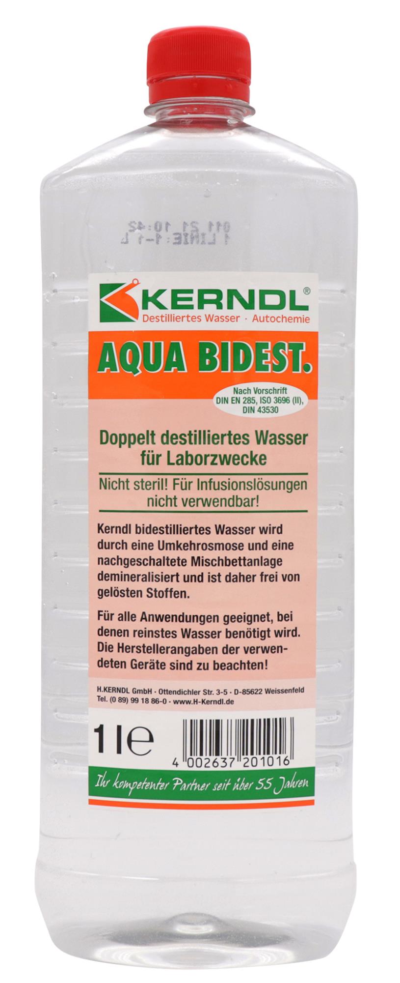 Doppelt destilliertes Laborwasser, 1L