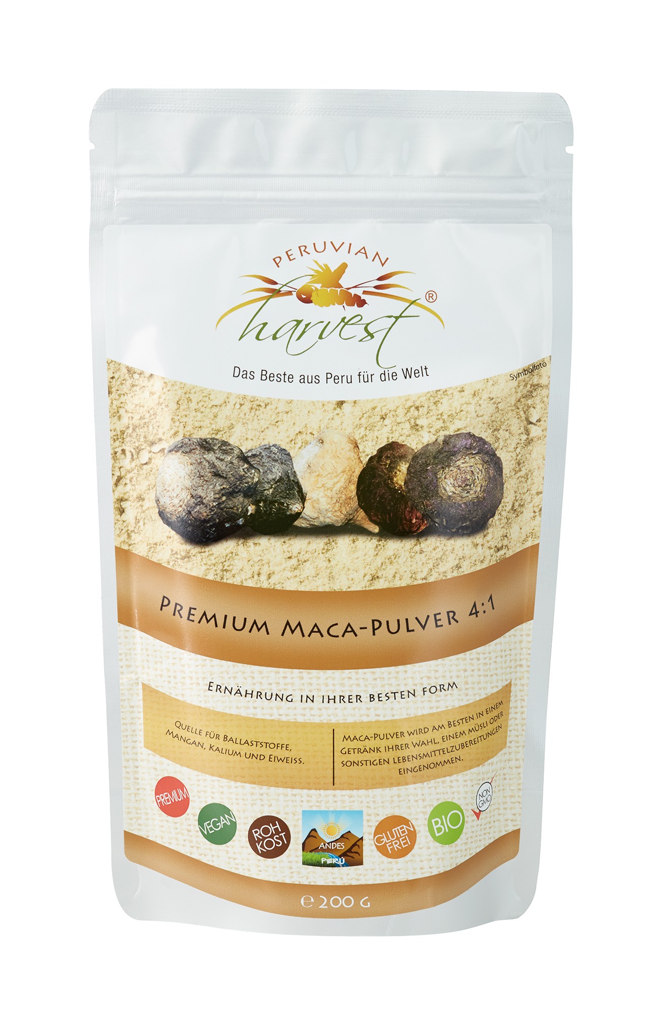 Maca Pulver 4:1 200g, bio