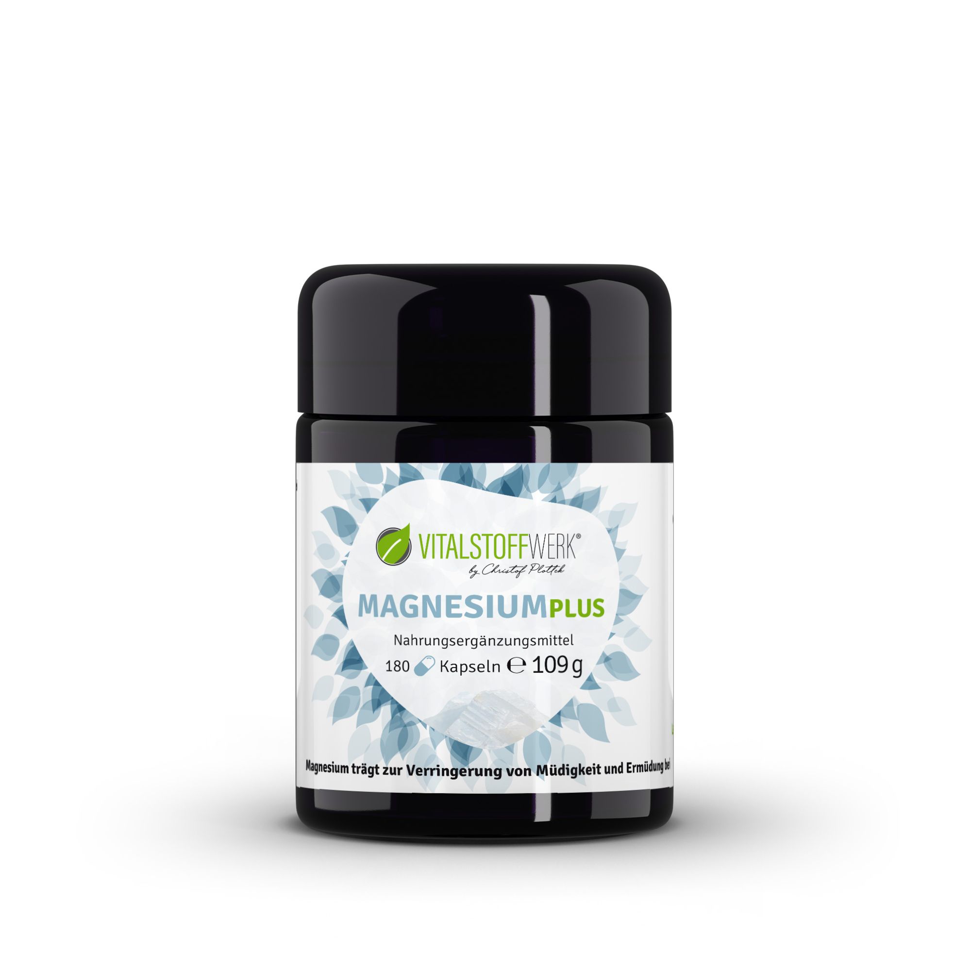 Magnesium Pulver Kapseln kaufen 180 Kapseln front, Kosmetik, Deodorant, Kräuter, Pflanze