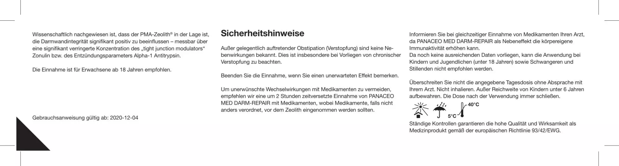 Zeolith_Pulver_Kaufen_PZN5228512_Panaceo_MED_Darm_Repair_Kapseln_100_Etikett_Seite2