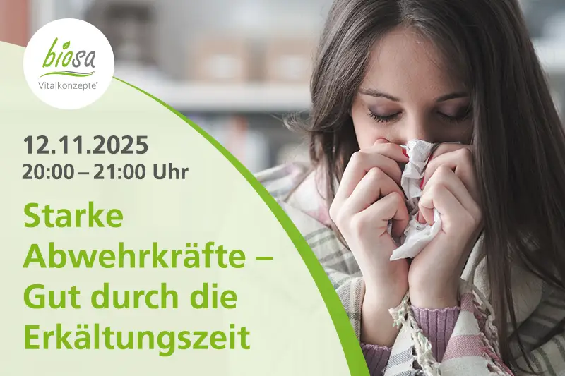 Teaserbild zum Online-Seminar "Starke Abwehrkräfte" am 12.11.2025