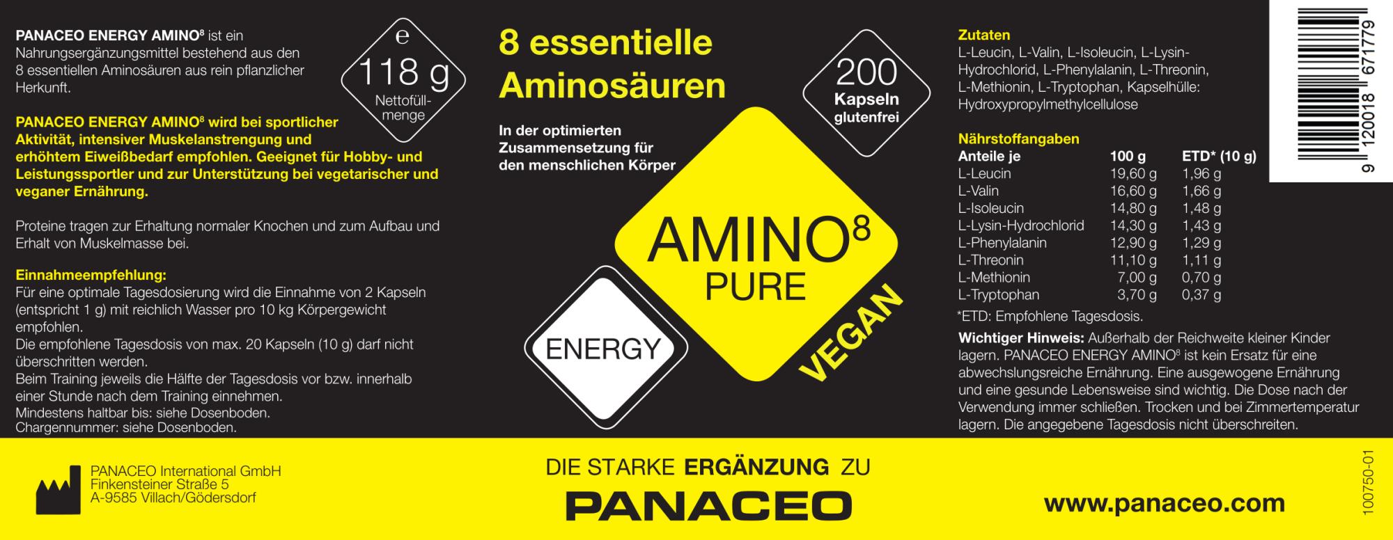 Panaceo_Energy_Amino_200_Kapseln_kaufen_Etikett