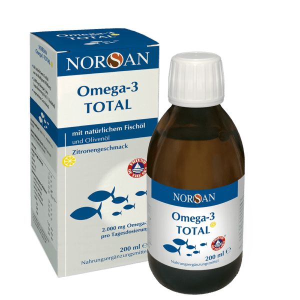 Norsan Fischöl Omega-3 Total Zitrone, 200ml