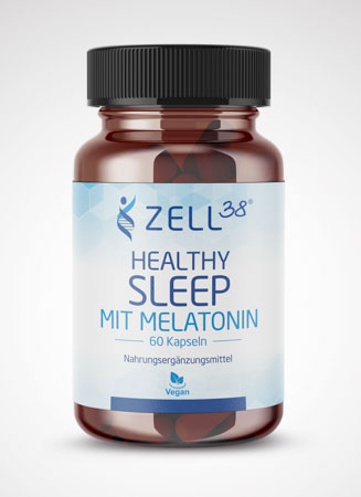 Zell38 Healthy Sleep mit Melatonin, 60 Kapseln