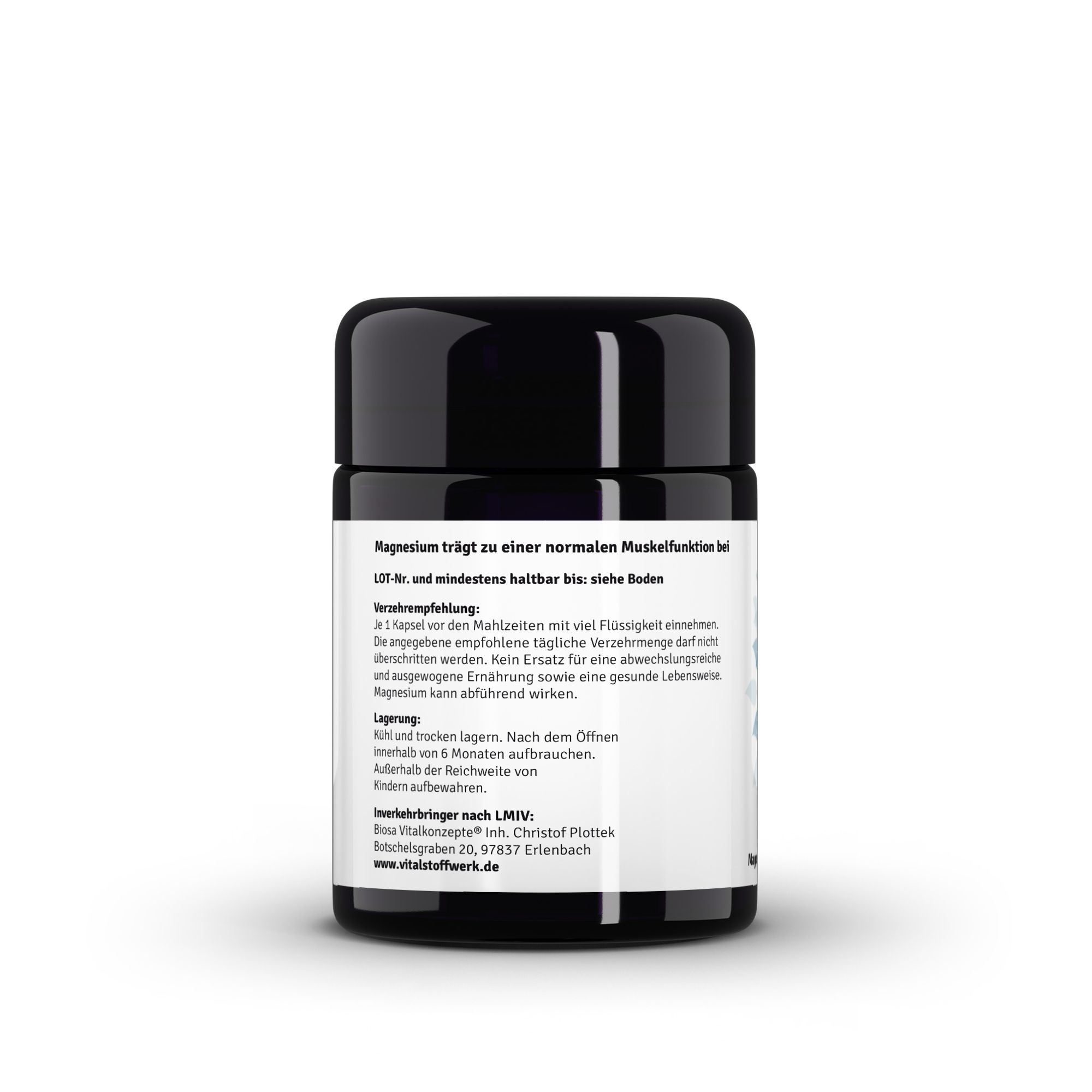 Magnesium Pulver Kapseln kaufen 180 Kapseln Empfehlung, Flasche, Kosmetik