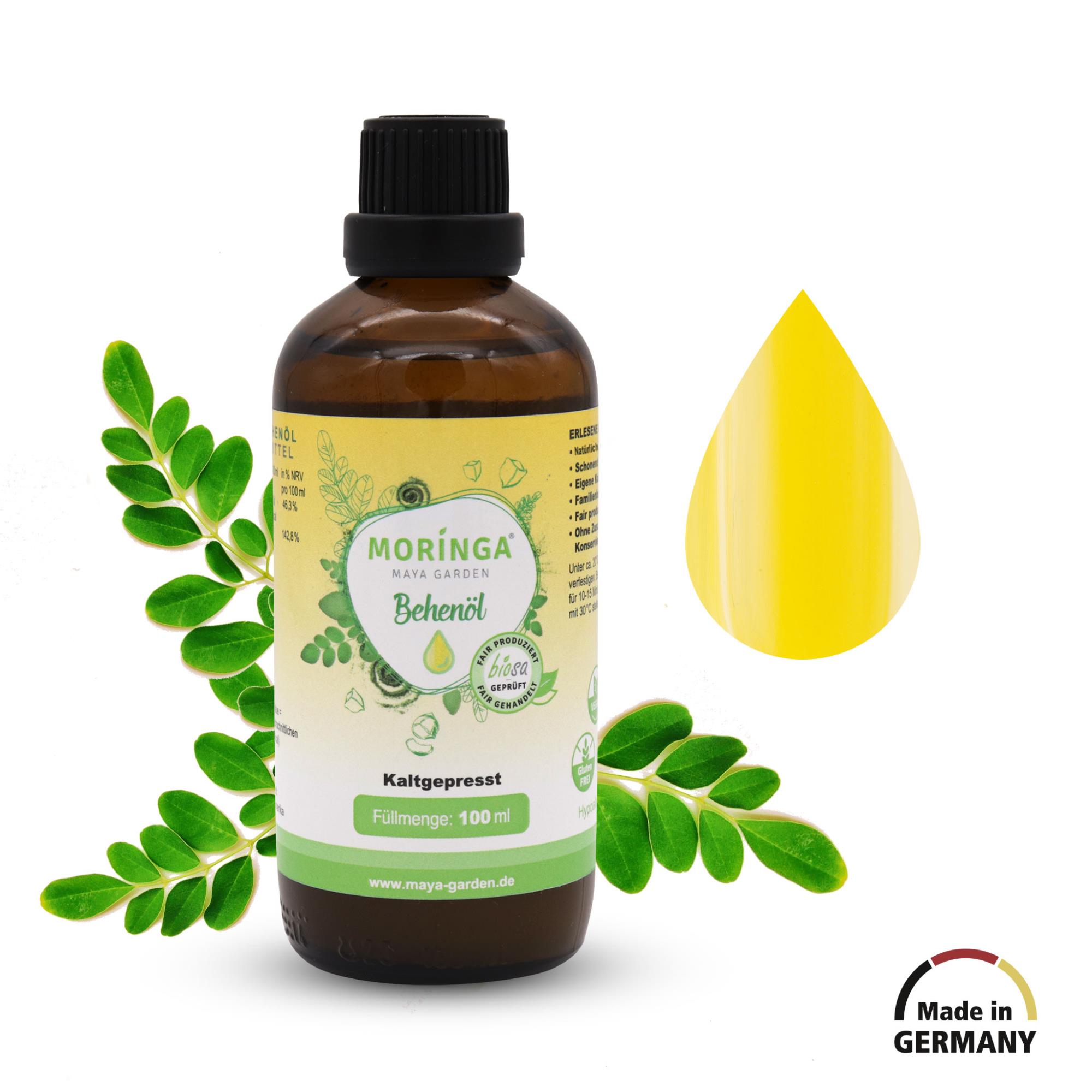 Moringa Oel kaufen Behenoel 100ml Moringa Maya Garden