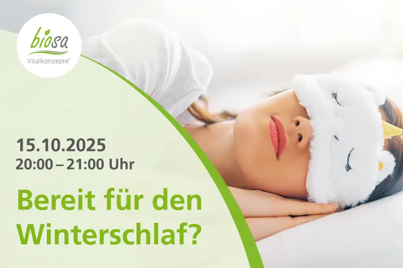 Teaserbild zum Online-Seminar "Bereit für den Winterschlaf?" am 15.10.2025
