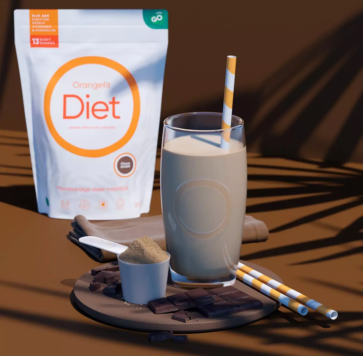 Abnehm Shake kaufen Orangefit Diet Schoko image
