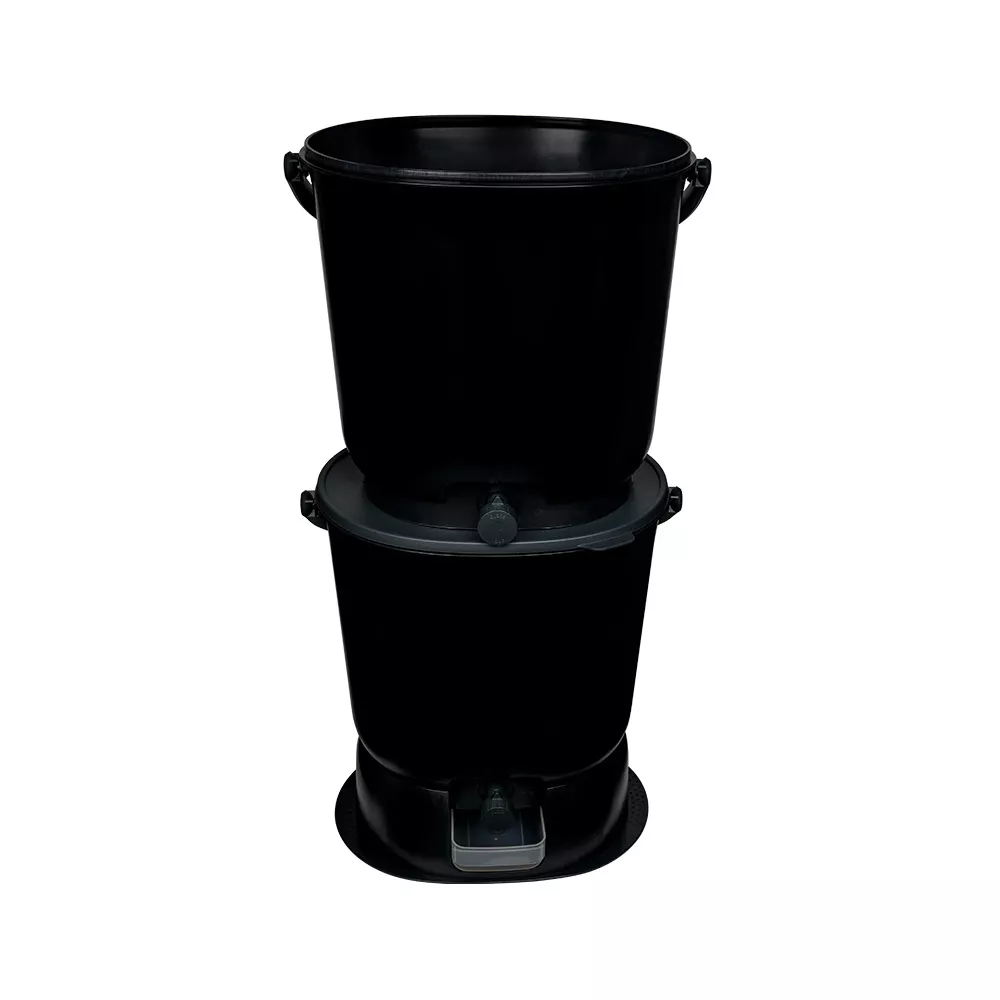 Bokashi Essenz Eimer kaufen Schwarz 2er Set