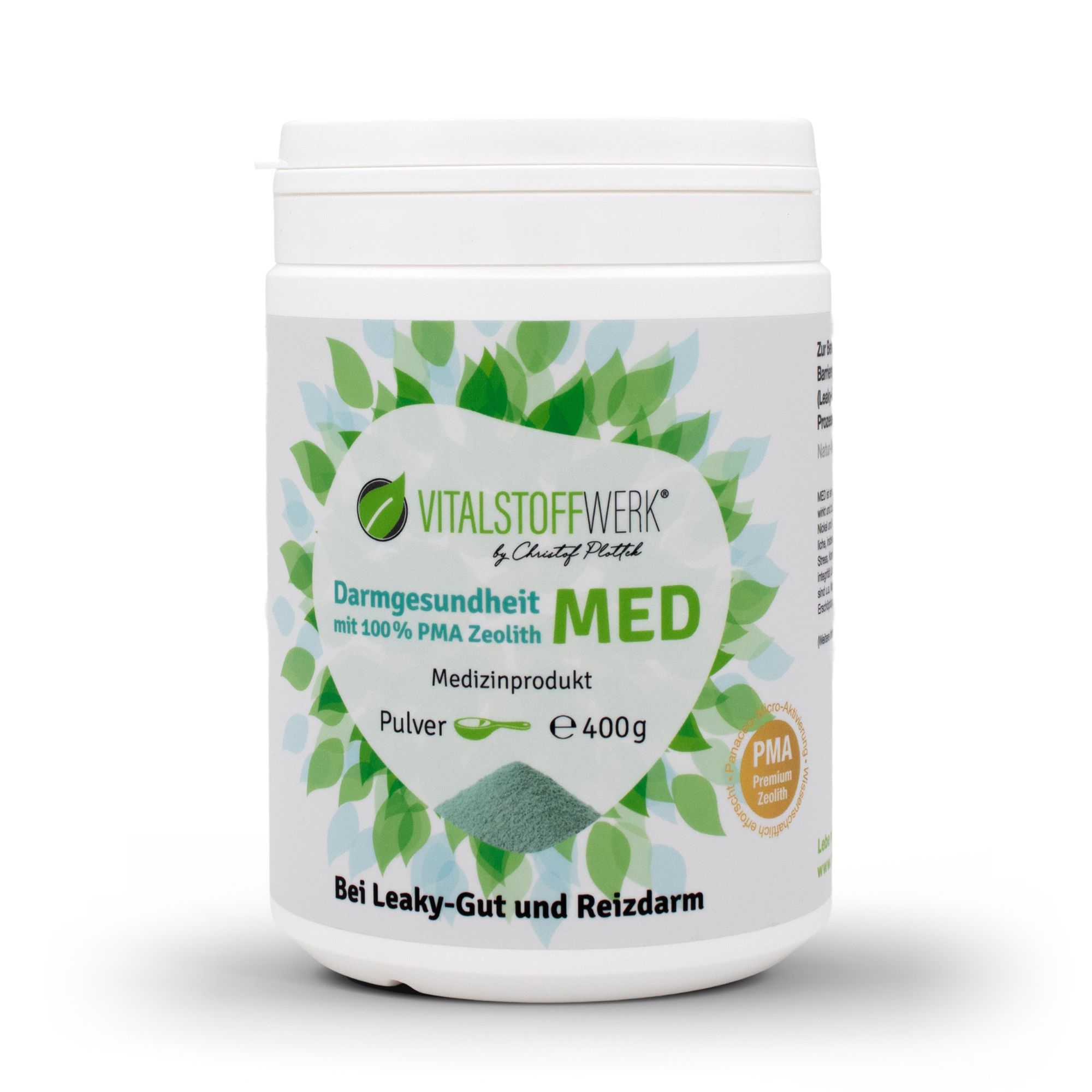 Zeolith_Pulver_kaufen_Darmgesundheit_Vitalstoffwerk_MED_400g_front