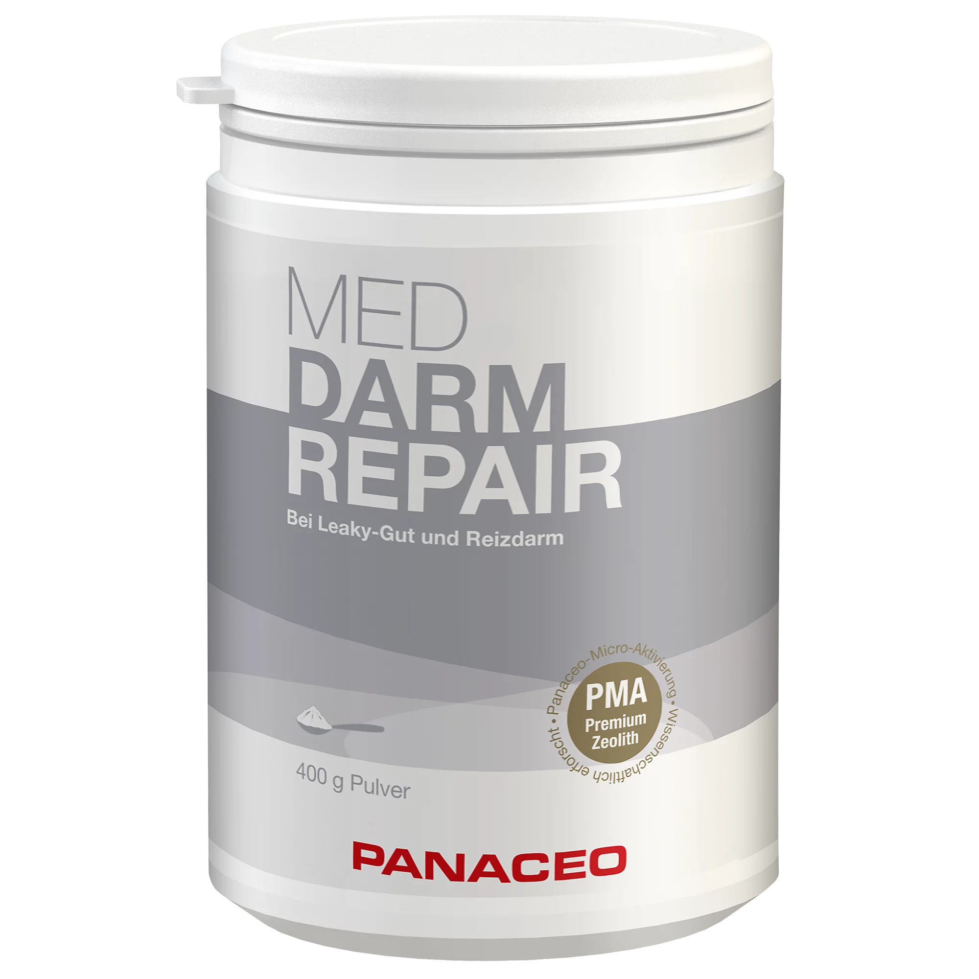Zeolith_Pulver_kaufen_Panaceo_MED_Darmgesundheit_Leaky-Gut_Reizdarm_Pulver_400g