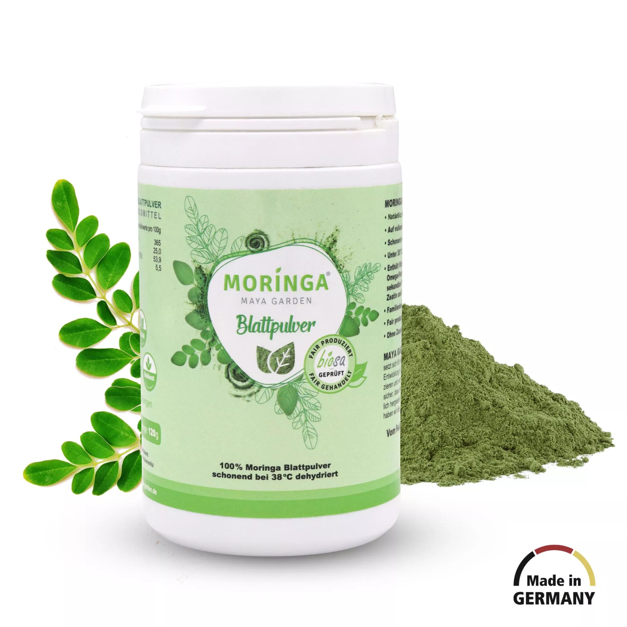Moringa Pulver kaufen Blattpulver 120g Moringa Maya Garden Moringa Pulver kaufen Blattpulver 120g Moringa Maya Garden