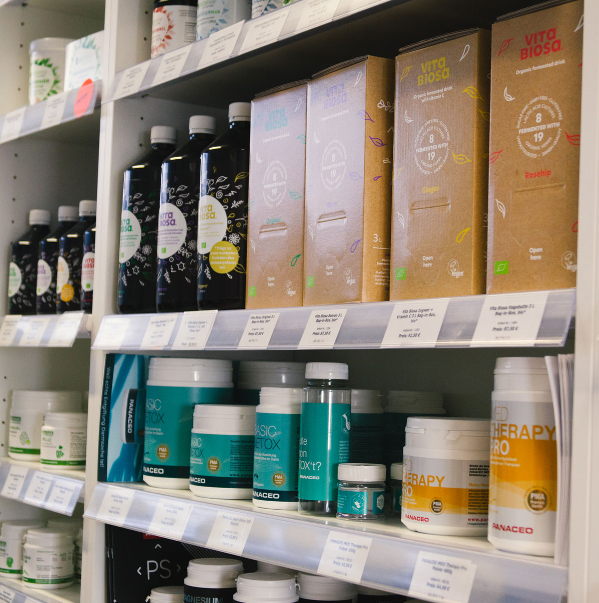 Produkte vor Ort entdecken Nahrungsergänzungsmittel im Biosa Kompetenzzentrum bei Marktheidenfeld